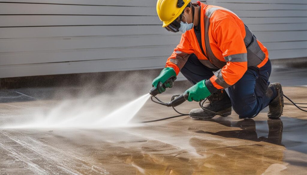 Préparation de la terrasse avant l'étanchéification Préparation de la terrasse avant l'étanchéification