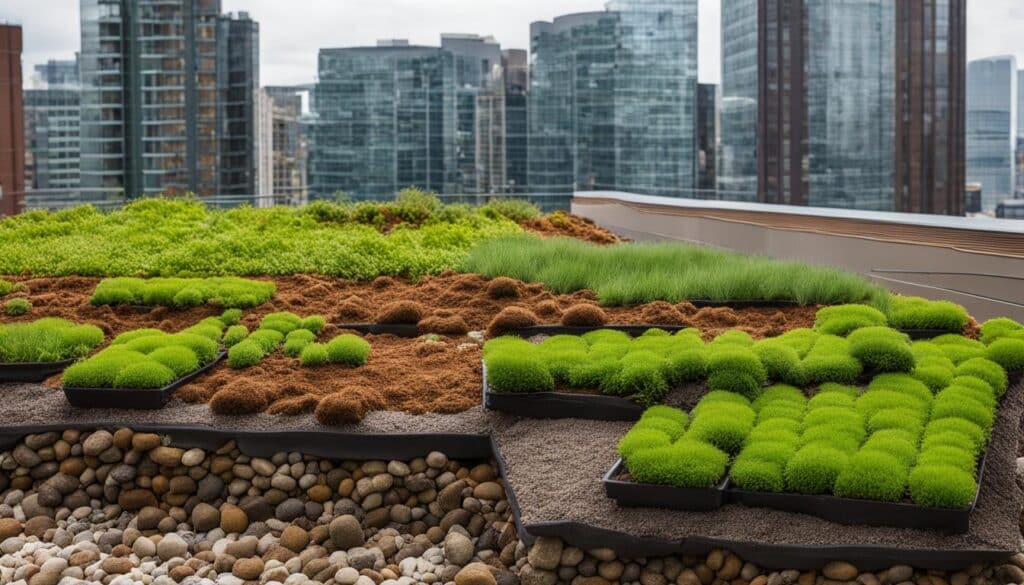 substrat et végétation précultivée substrat et végétation précultivée