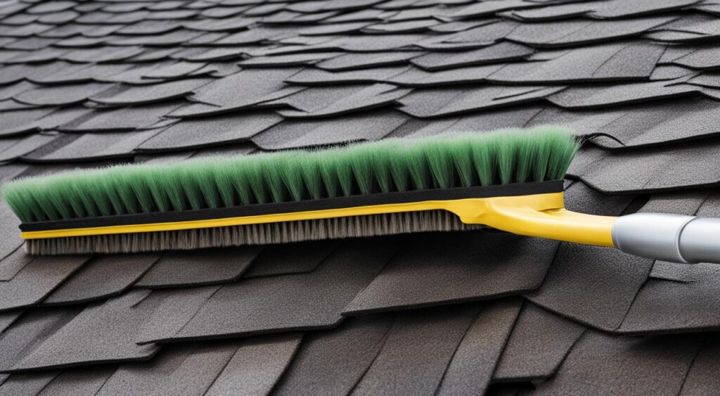 brosse telescopique toiture