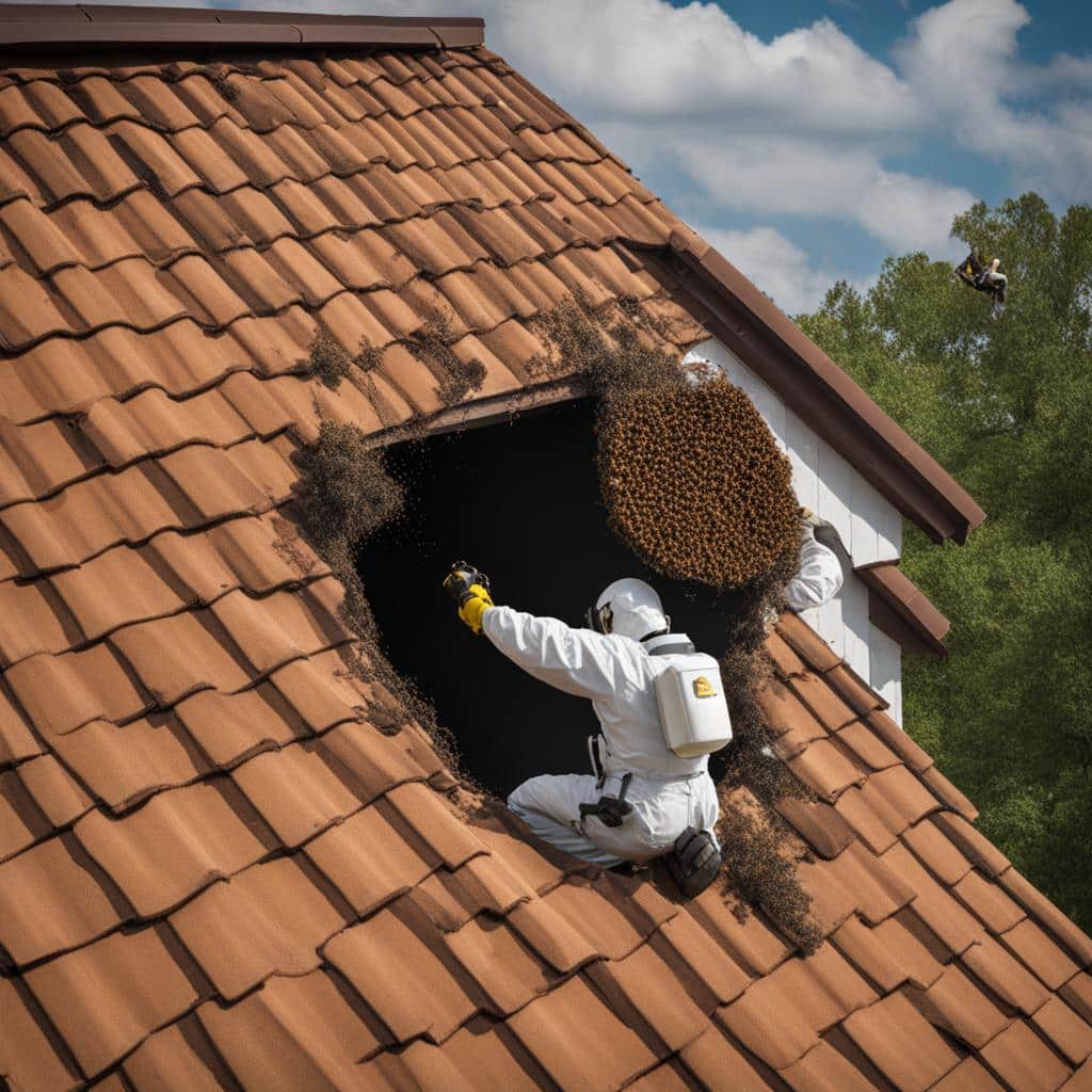 comment detruire un nid de frelon sous toiture