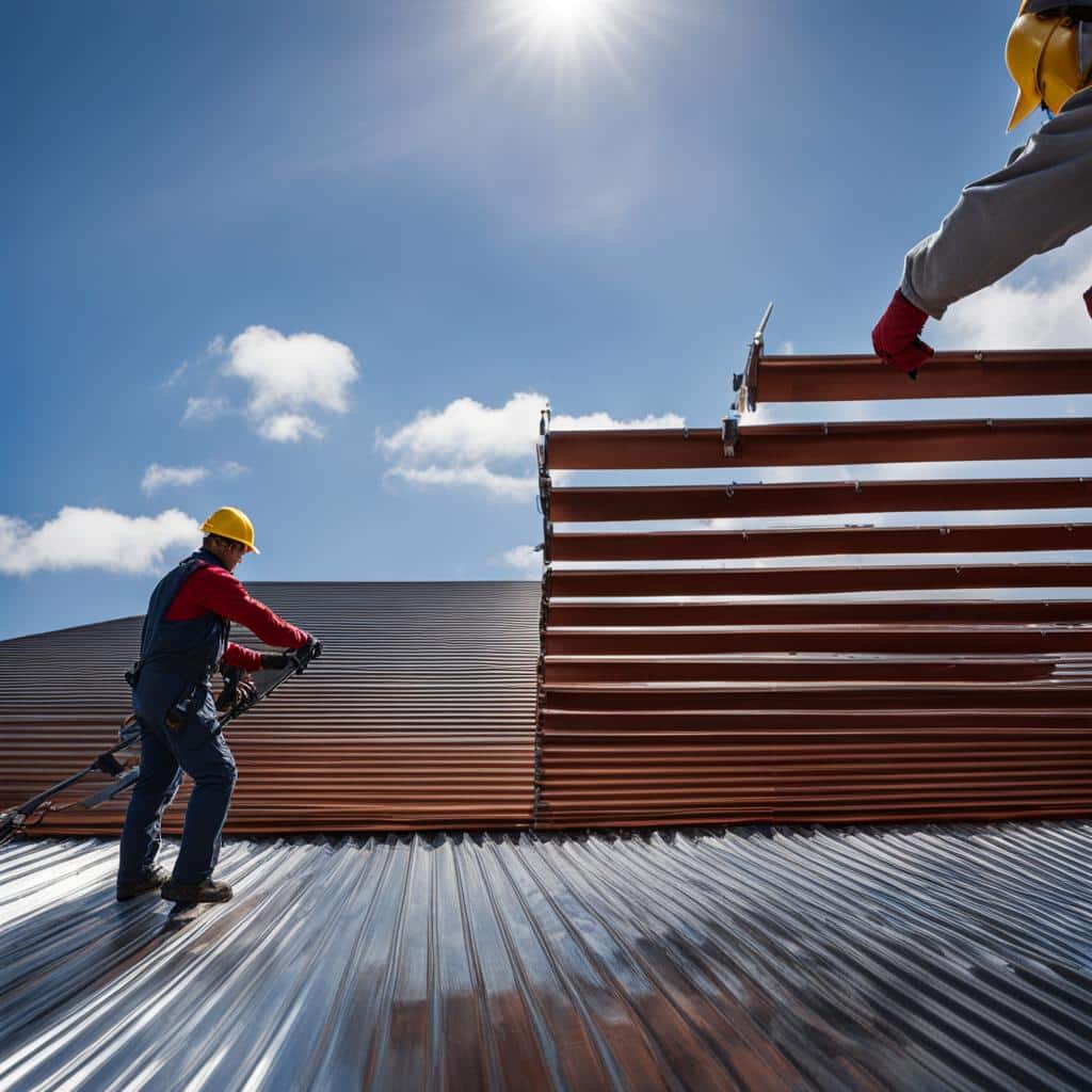 comment poser une toiture en tôle ondulée